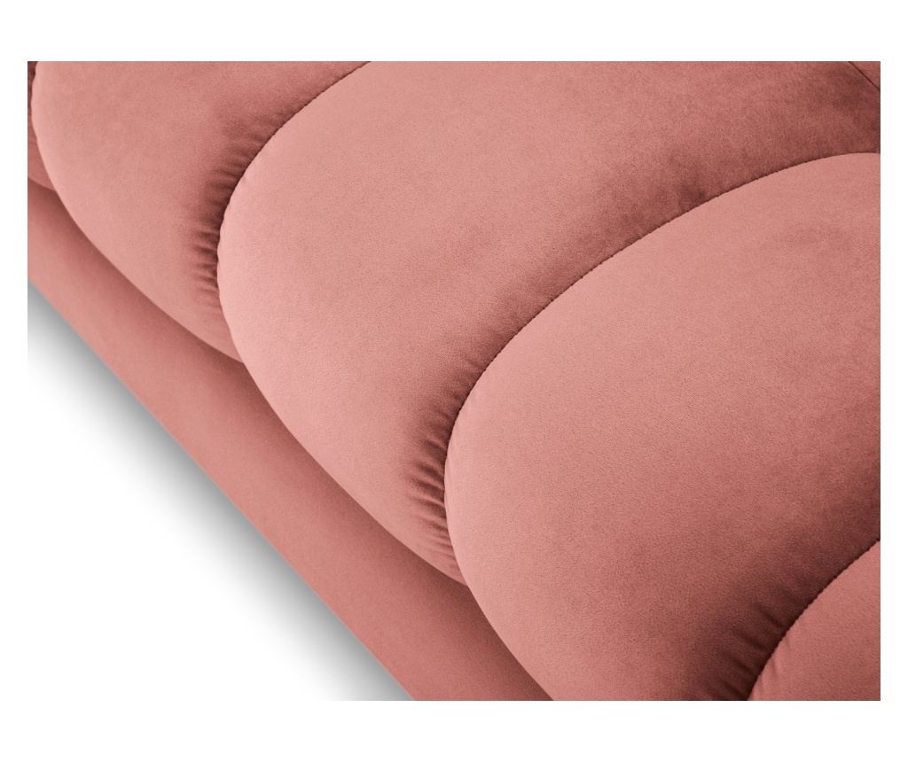 Sarokkanapé Cosmopolitan Design 620658, Bali, rózsaszín, 75x185x293 cm - 5