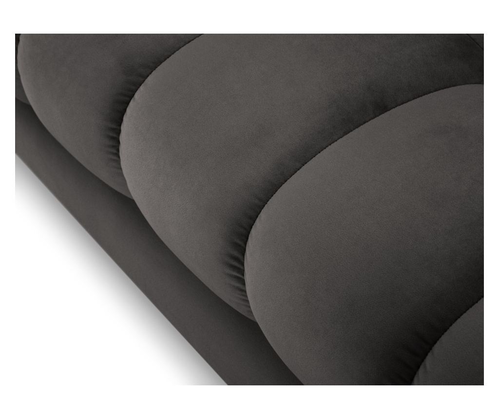 Sarokülőgarnitúra Cosmopolitan Design 620658, Bali, sötétszürke, 75x185x293 cm - 5