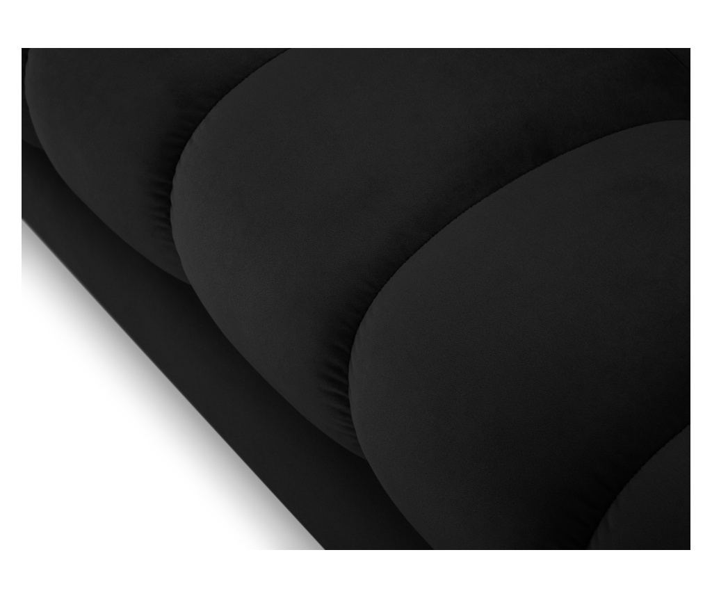 Sarokülőgarnitúra Cosmopolitan Design 620658, Bali, Fekete, 75x185x293 cm - 5