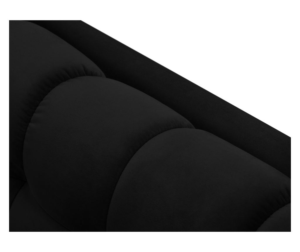 Sarokülőgarnitúra Cosmopolitan Design 620658, Bali, Fekete, 75x185x293 cm - 6