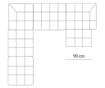 Moduláris sarokkanapé Milo Casa 898541, Francesca, Sötétszürke, 70x160x323 cm thumbnail 4