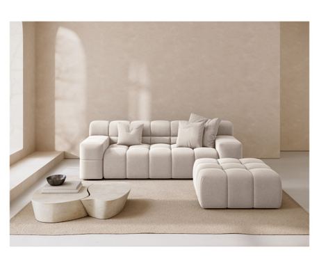 Tabure Windsor & Co 862734, Glory, svijetlo bež, 38x100x90 cm