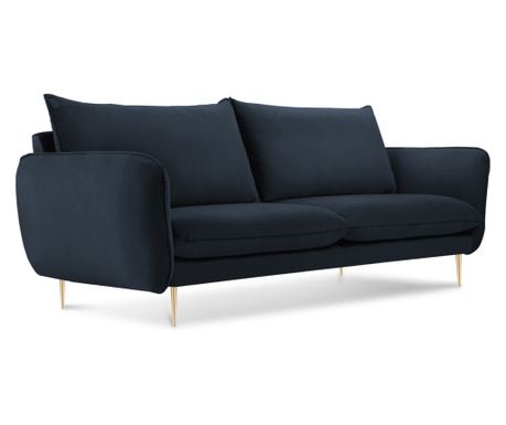 Διθέσιος καναπές Cosmopolitan Design Vienna σκούρο μπλε
