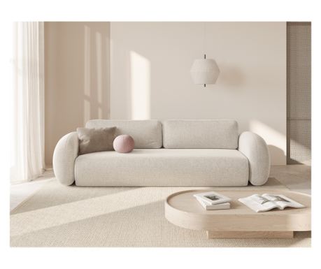 Καναπές-κρεβάτι Cosmopolitan Design 623488, Tonale, ανοιχτό μπεζ