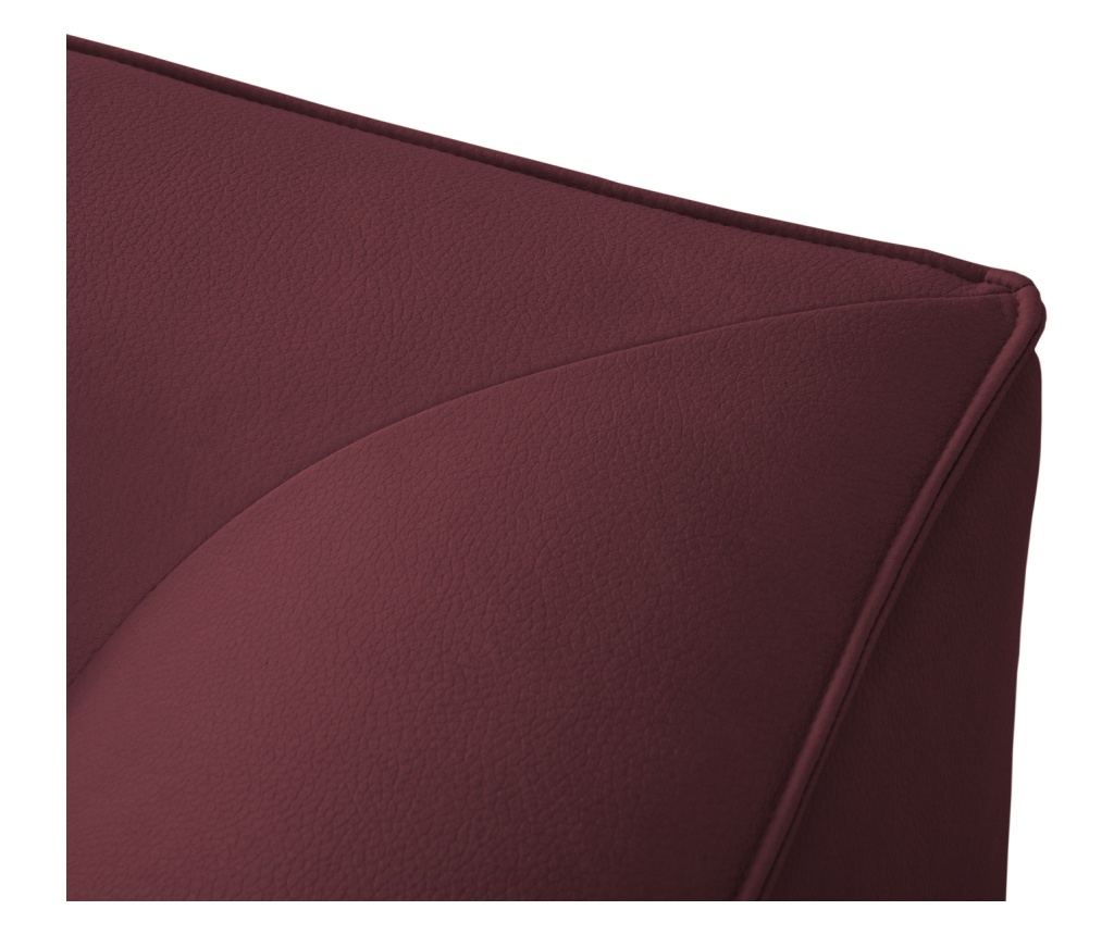 Windsor & Co 860638 Moduláris Sarokkanapé, Sao, Burgundivörös, 69x180x273 cm - 5