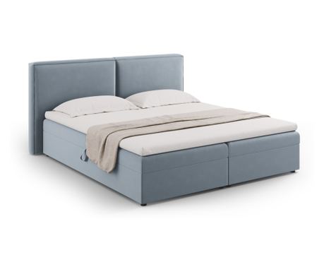 Boxspring postel Cosmopolitan Design 621991, Arendal, světle modrá, spací plocha 140x200 cm