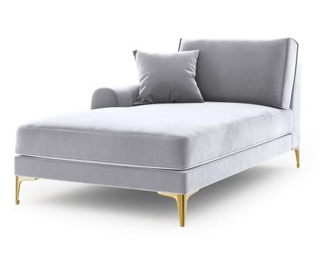 Daybed Mazzini 840410, Madara, Ασημί, 90x182x102 εκ.
