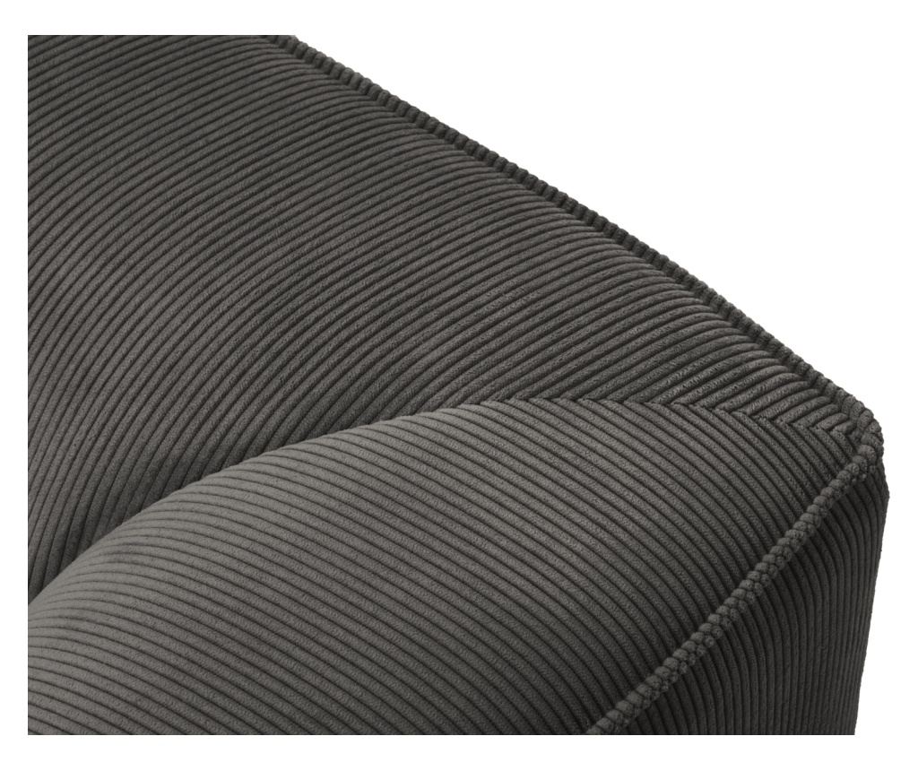 Windsor & Co Sao moduláris sarokgarnitúra, sötétszürke - 3