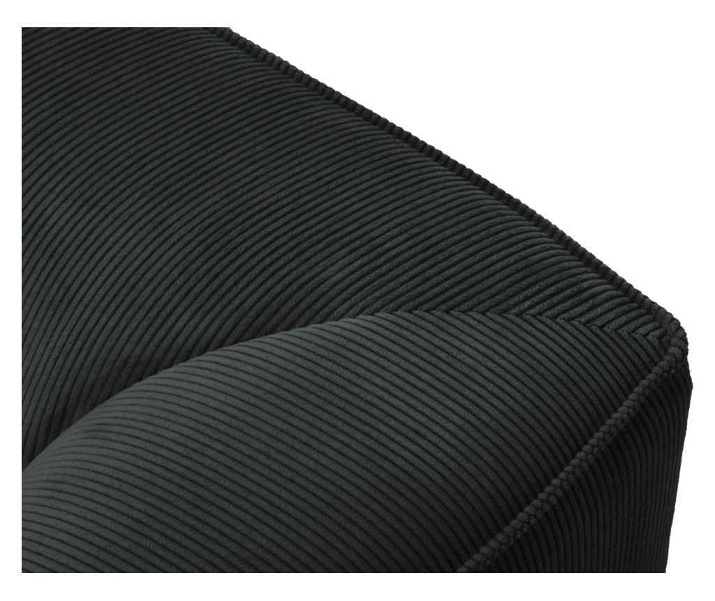 Windsor & Co Sao Moduláris Sarokgarnitúra, Fekete - 3