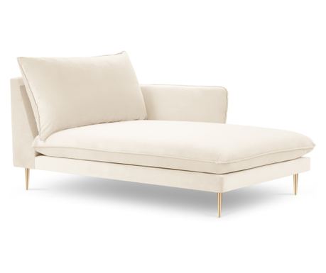 Cosmopolitan Design Chaise Lounge 620430, Ανοιχτό Μπεζ, 95x110x170 εκ.