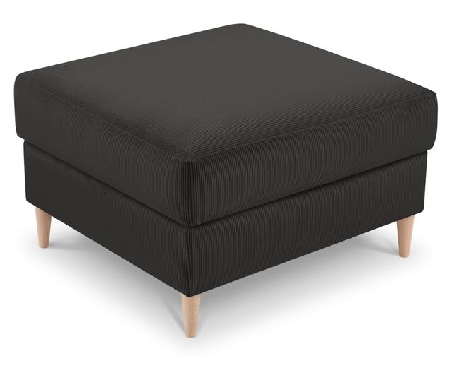 Mazzini Ottoman, Rose, Dark Gray