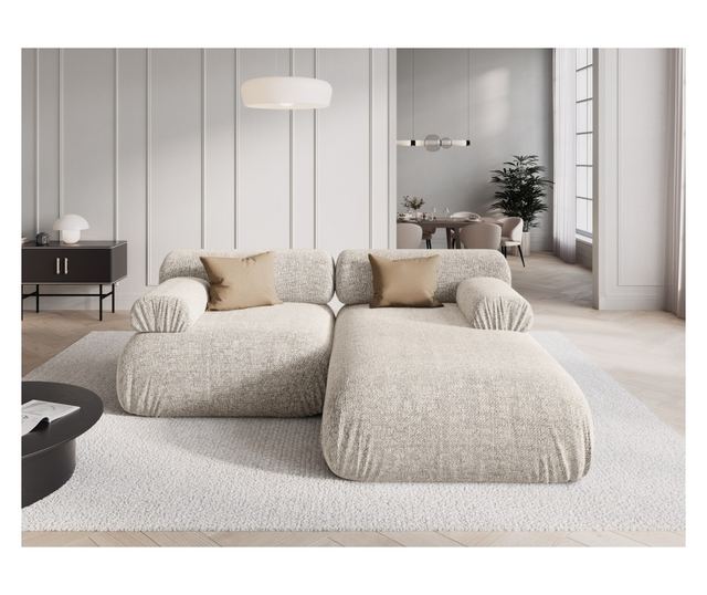 Ъглов модулен диван Windsor & Co Kepler, цвят горчица