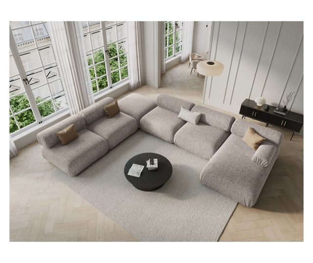 Модулен ъглов диван Windsor & Co, Kepler, бежов