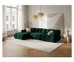 Модулен ъглов диван Milo Casa, Tropea, тъмнозелен