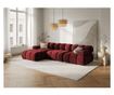 Модулен ъглов диван Milo Casa, Tropea, тъмночервен