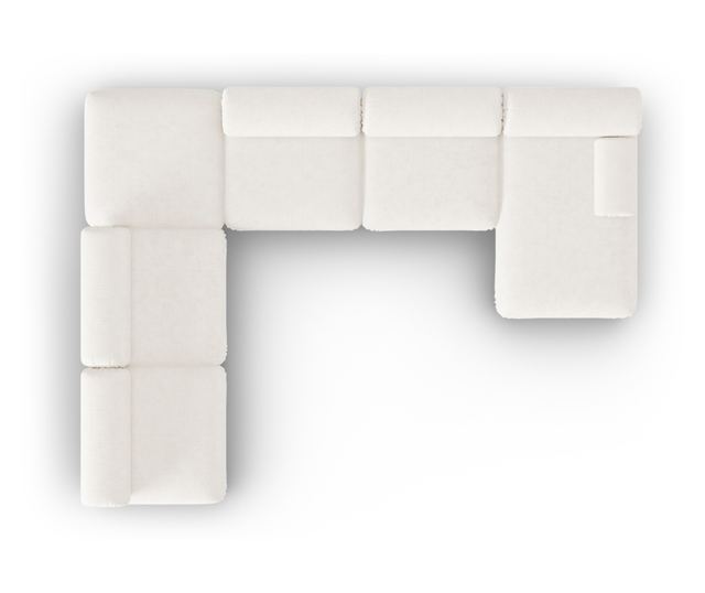 Ъглов модулен диван Windsor & Co Kepler, цвят слонова кост