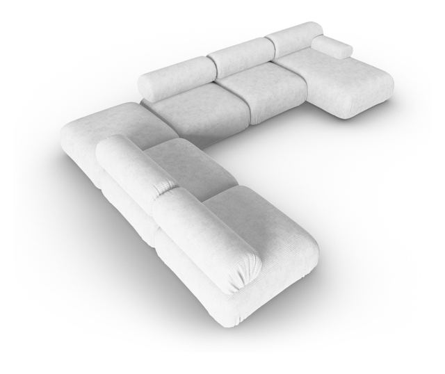 Модулен ъглов диван Windsor & Co, Kepler, светлосив