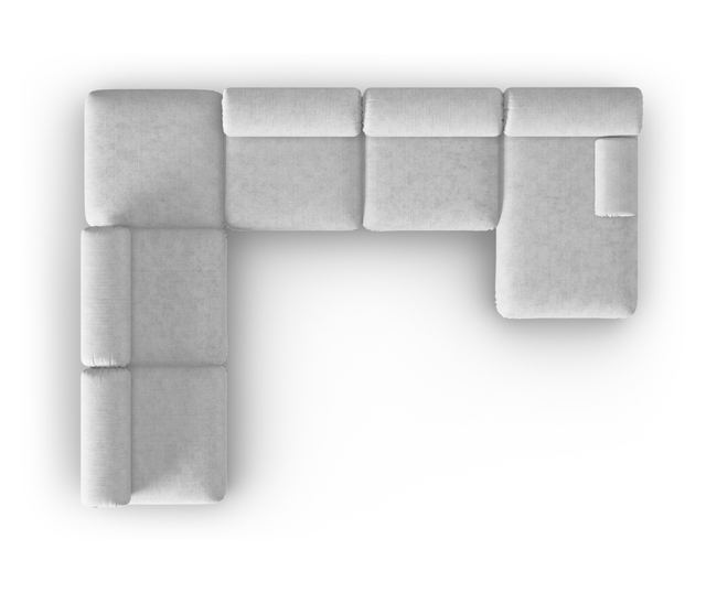 Модулен ъглов диван Windsor & Co, Kepler, светлосив