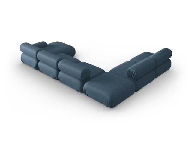 Модулен ъглов диван Windsor & Co Kepler, тъмносин