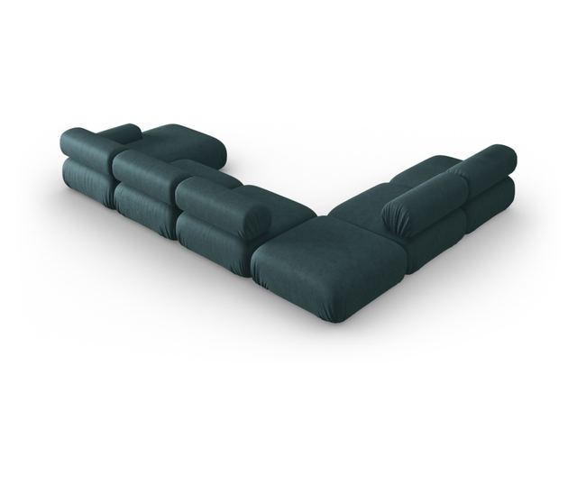 Модулен ъглов диван Windsor & Co, Kepler, тъмнозелен