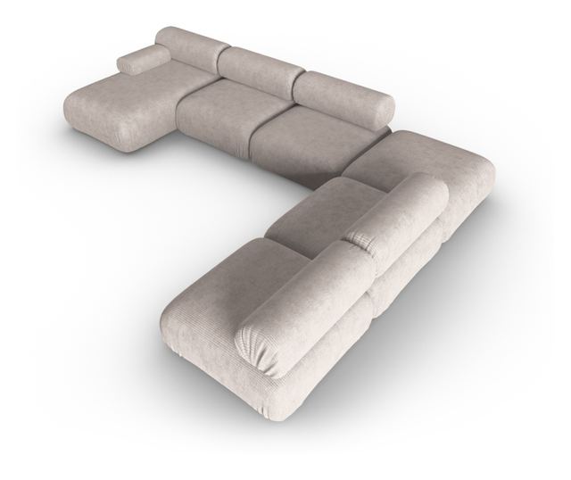 Модулен ъглов диван Windsor & Co, Kepler, тъмно бежов