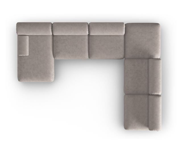 Модулен ъглов диван Windsor & Co, Kepler, тъмно бежов