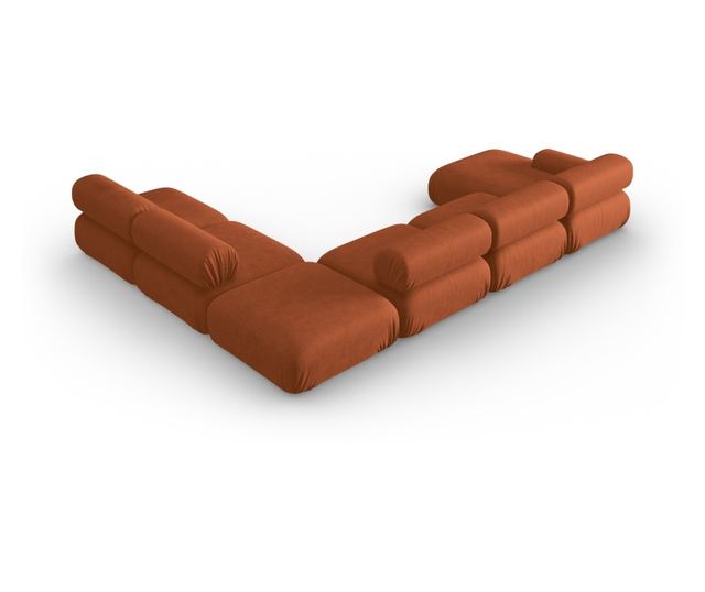 Windsor & Co Kepler Модулен ъглов диван, цвят керемида