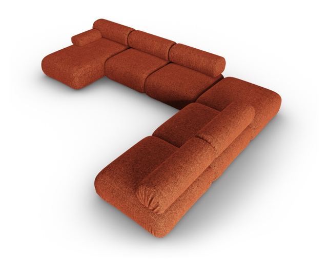 Модулен ъглов диван Windsor & Co, Kepler, Теракота