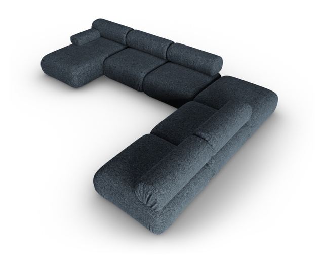 Ъглов модулен диван Windsor & Co Kepler, кралско синьо