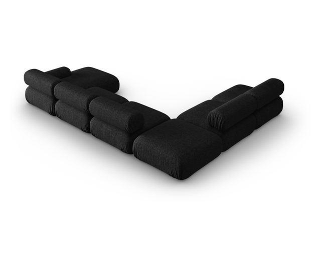 Ъглов модулен диван Windsor & Co Kepler, черен