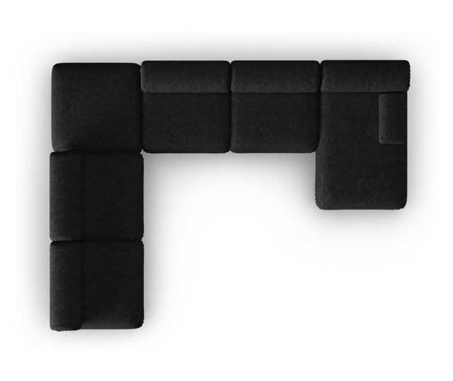 Ъглов модулен диван Windsor & Co Kepler, черен