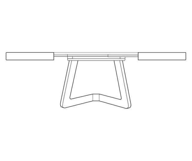 Разтегателна маса Windsor & Co, Bodil, тъмен дъб