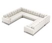 Ъглов диван Cosmopolitan Design Bali Light Beige с U-образна форма