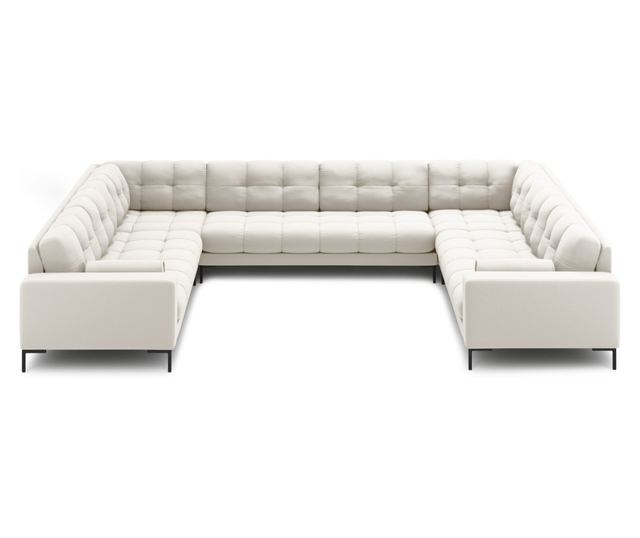 Ъглов диван Cosmopolitan Design Bali Light Beige с U-образна форма