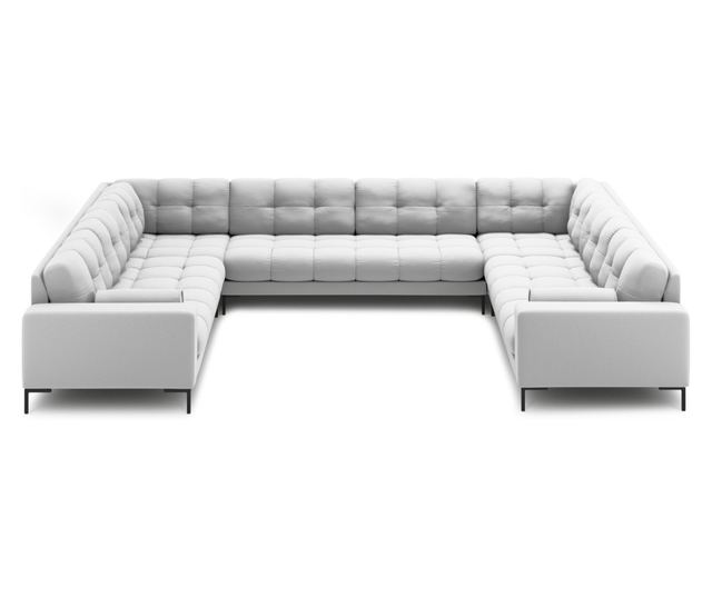 Ъглов диван с U-образна форма Cosmopolitan Design, Bali, Светлосив