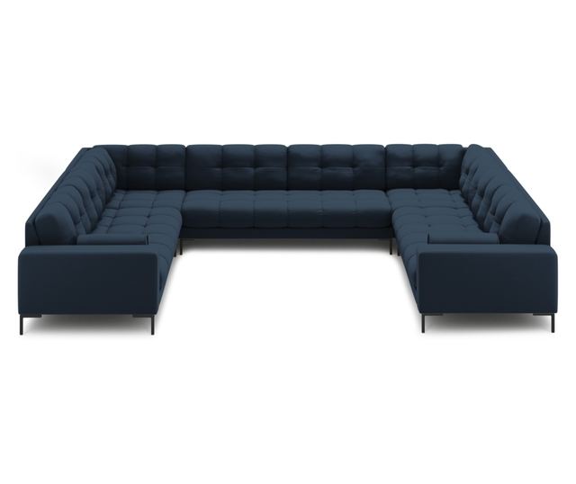 Ъглов диван Cosmopolitan Design Bali Blue с U-образна форма