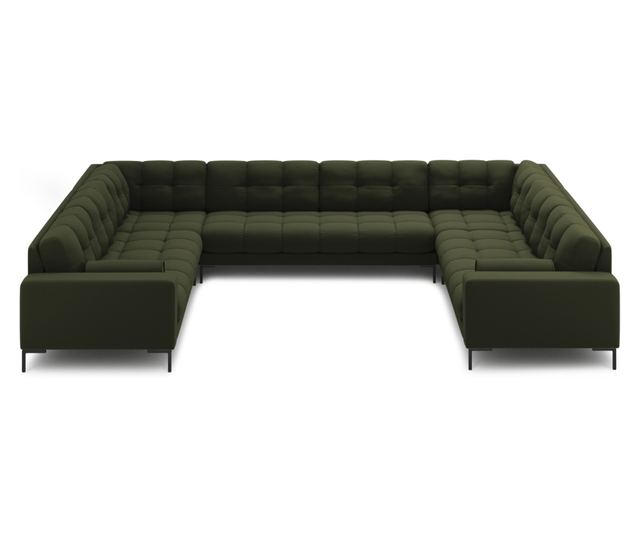 U-образен диван Cosmopolitan Design, Bali, зелен