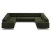 Ъглов диван Cosmopolitan Design Bali Green U-Shape