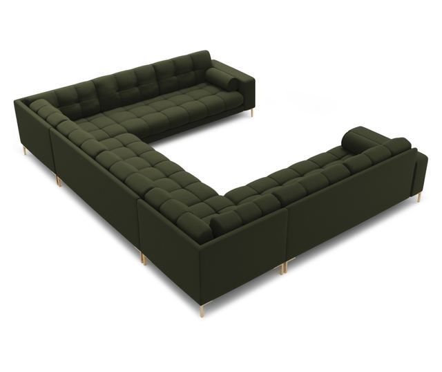 Ъглов диван Cosmopolitan Design Bali Green U-Shape