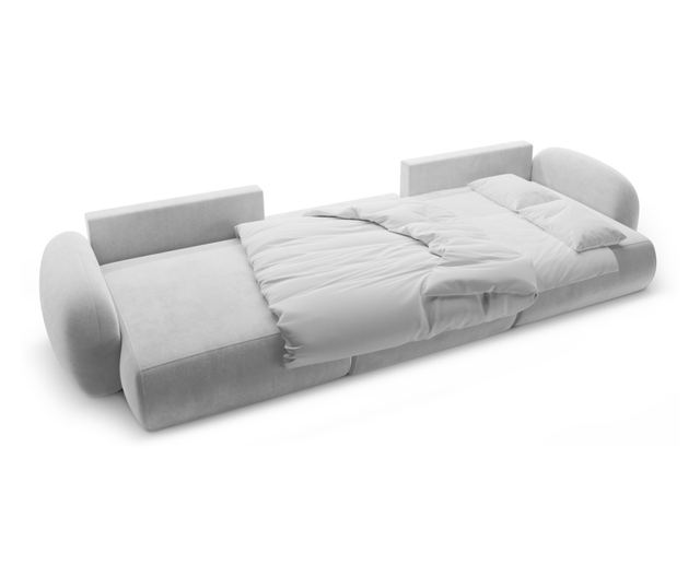 Ъглов диван с форма на U с място за съхранение, Cosmopolitan Design, Tonale, сив