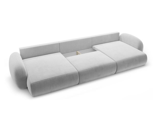 Ъглов диван с форма на U с място за съхранение, Cosmopolitan Design, Tonale, сив