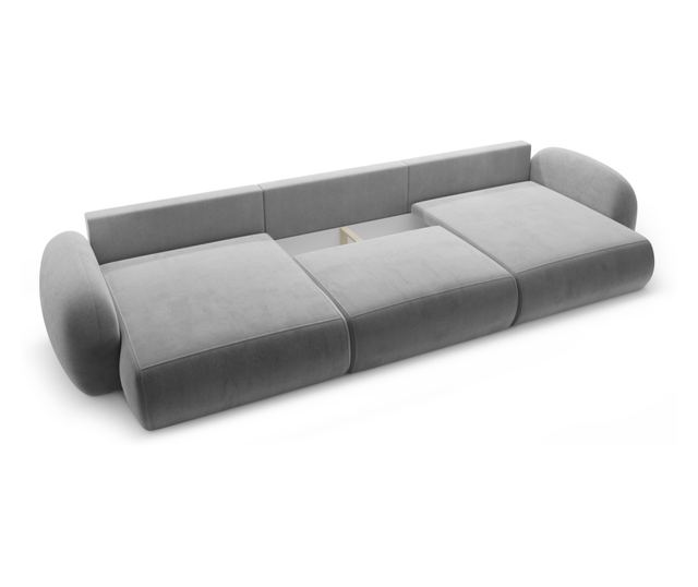 Ъглов диван с форма на U и място за съхранение Cosmopolitan Design, Tonale, тъмно сив