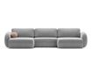 Ъглов диван с U-образна форма Cosmopolitan Design, Tonale, Светлосив
