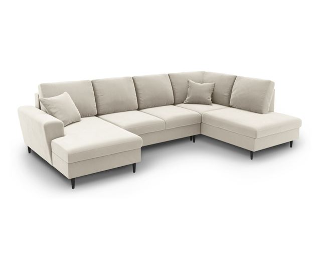 Панорамен диван Cosmopolitan Design Kyoto, светлобежов