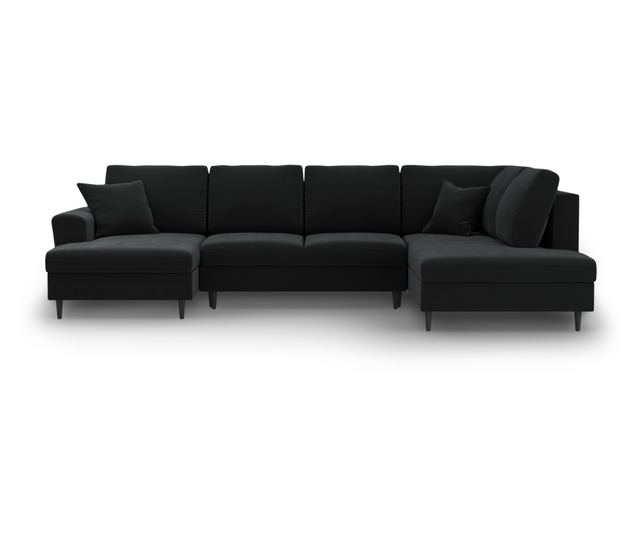 Панорамен диван Cosmopolitan Design Kyoto, черен