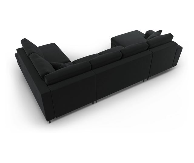 Панорамен диван Cosmopolitan Design Kyoto, черен