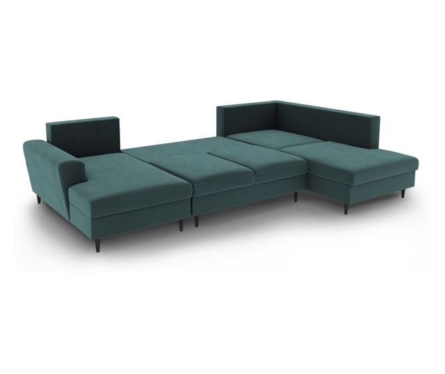 Панорамен диван Cosmopolitan Design Kyoto, тюркоаз