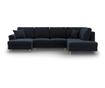 Панорамен диван Cosmopolitan Design Kyoto, тъмно син