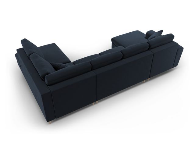 Панорамен диван Cosmopolitan Design Kyoto, тъмно син