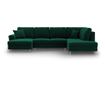 Панорамен диван Kyoto Cosmopolitan Design, тъмнозелен